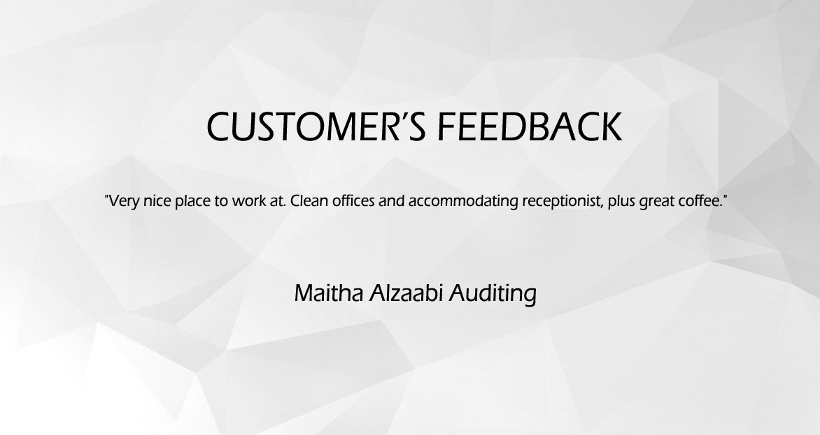 Customer's Feedback (Maitha Alzaabi Auditing)